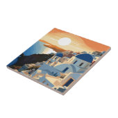 CARREAU SANTORINI GRÈCE N° 1 (Côté)