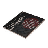 Carreau Sapeur-pompier de courage de St Florian (Côté)