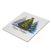 Carreau sapin de Noël  (Côté)