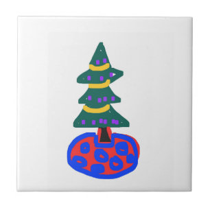 Carreau Sapin de Noël drôle