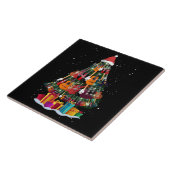 Carreau Sapin de Noël drôle en guitare  (Côté)