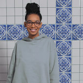 Carreau Sapphire Lisbonne motif en céramique design