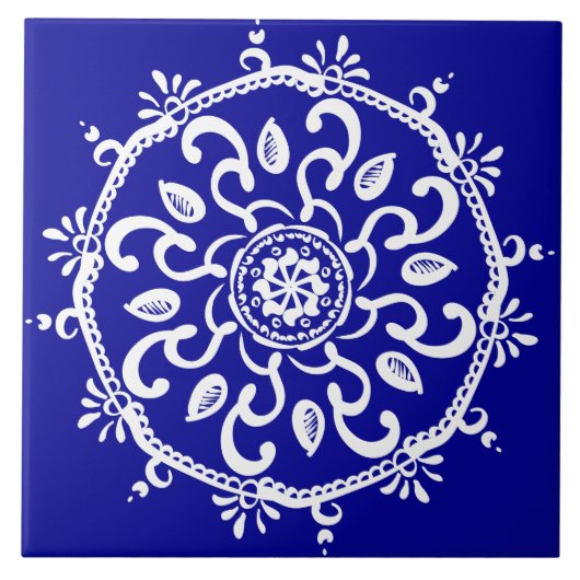 Carreau Sapphire Mandala (Devant)