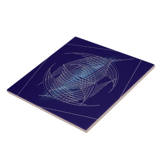 Carreau Sapphire sphère de fils (Côté)