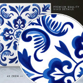 Carreau Sapphire Talavera Lisbonne Motif de design céramiq