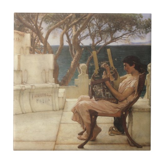 Carreau Sappho et Alcaeus par Sir Lawrence Alma Tadema (Devant)