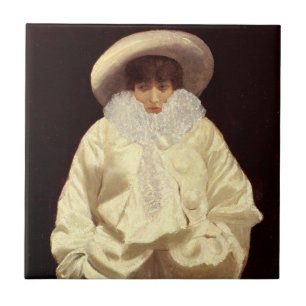 Carreau Sarah Bernhardt comme Pierrot