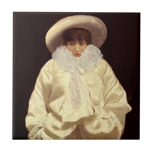 Carreau Sarah Bernhardt comme Pierrot (Devant)