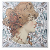 Carreau Sarah Bernhardt Inspiré par Alphonse Mucha (Devant)
