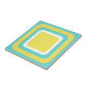 Carreau Sarcelle Jaune Blanc Rétro (Côté)