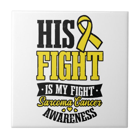 Carreau Sarcoma Cancer Chemise Sa Lutte Mon Combat (Devant)