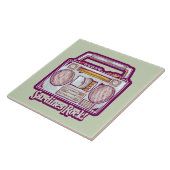 Carreau Sardines amusantes en chaîne stéréo (Côté)