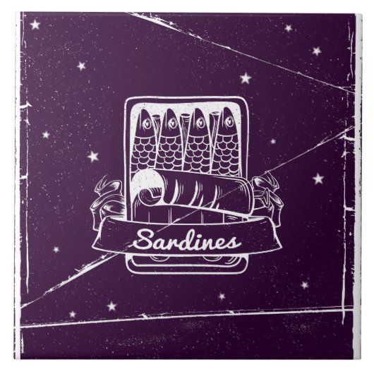 Carreau Sardines dans une boîte (Devant)