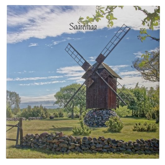 Carreau Saremaa, île d'Estonie, (Devant)