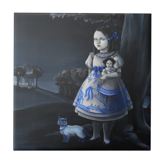 Carreau Saule bleu (Devant)