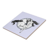 Carreau Sauter ~ Cheval et papillon (Côté)