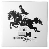Carreau sauter équestre d'exposition (Devant)