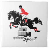 Carreau sauter équestre d'exposition (Devant)