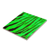 Carreau Sauvage & Vibrant Tiger Vert Stripes (Côté)
