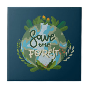 Carreau Sauvez la forêt