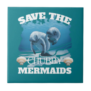 Carreau Sauvez Les Manatées De Sirènes De Chubby
