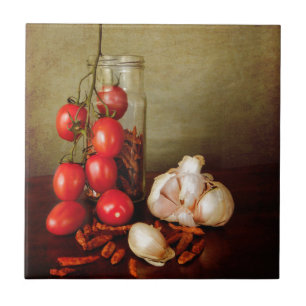 Carreau Saveurs méditerranéennes vintages