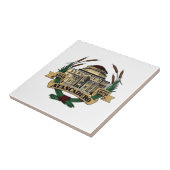 Carreau Sceau d'Atascadero, Californie (Côté)