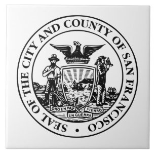 Carreau Sceau de la ville de San Francisco (Californie, US