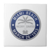 Carreau Sceau de Miami Beach, Floride (Devant)