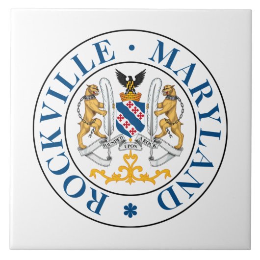 Carreau Sceau de Rockville, Maryland (Devant)