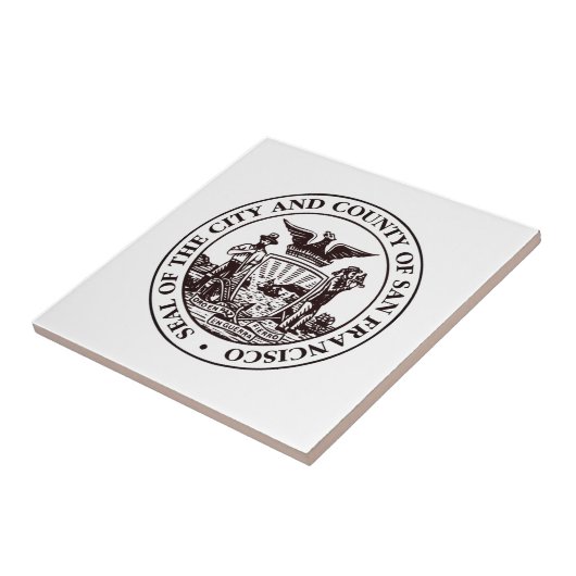 Carreau Sceau de San Francisco, Californie (Côté)