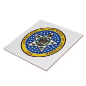 Carreau Sceau d'État de l'Oklahoma (Côté)