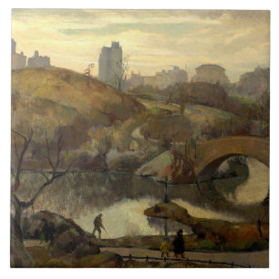 Carreau Scène à Central Park (New York, New York, États-Un