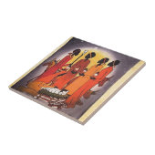 Carreau Scène africaine de nativité de Noël (Côté)