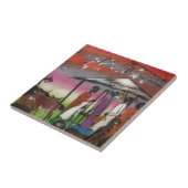 Carreau Scène africaine de nativité de Noël (Côté)