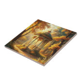 Carreau Scène Automne D'Automne Avec Gazebo (Côté)