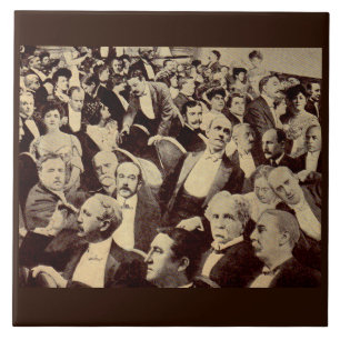 Carreau Scène de foule des années 1920