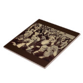 Carreau Scène de foule des années 1920 (Côté)