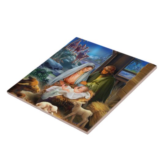 Carreau Scène de nativité (Côté)