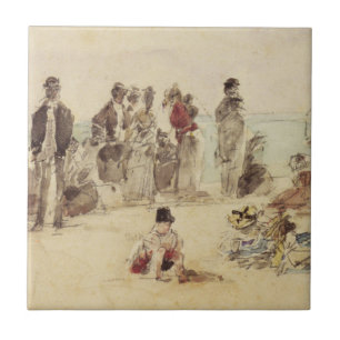 Carreau Scène de plage