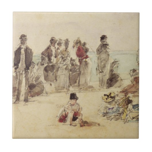 Carreau Scène de plage (Devant)