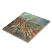 Carreau Scène de rue vintage à Indianapolis (Côté)