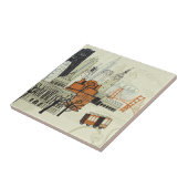 Carreau Scène de San Francisco de griffonnage (Côté)