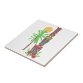 Carreau Scène de totem tropical (Côté)