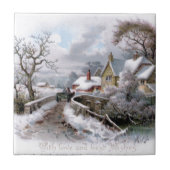 Carreau Scène d'hiver de Noël (Devant)