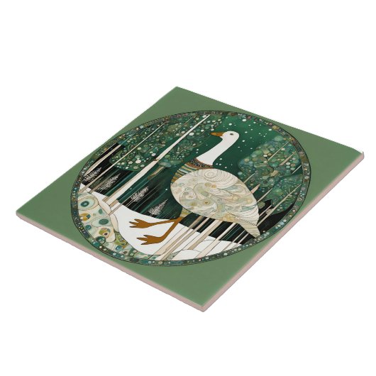 Carreau Scène d'hiver fantasque (Côté)