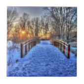 Carreau Scène du soleil d'hiver (Devant)