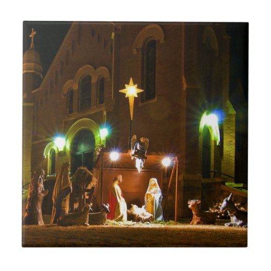 Carreau Scène extérieure de nativité (Devant)