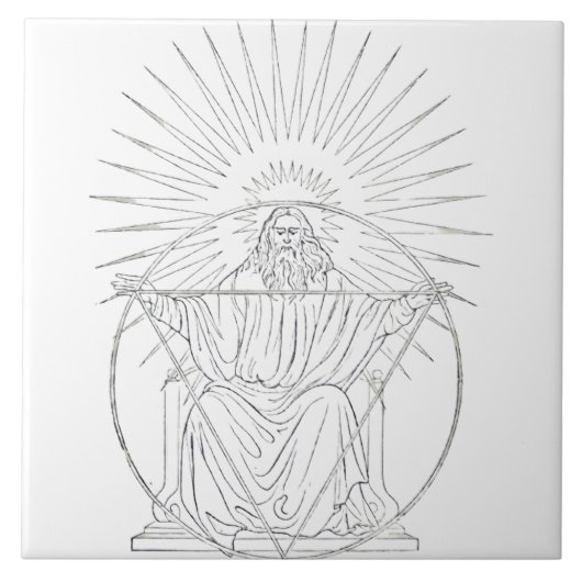 Carreau scène médiévale du Christ Roi (Devant)