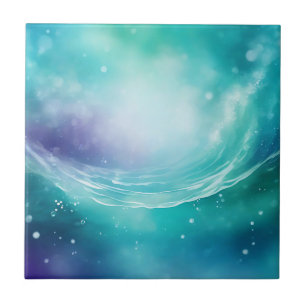 Carreau Scène Océanique avec aquarelle